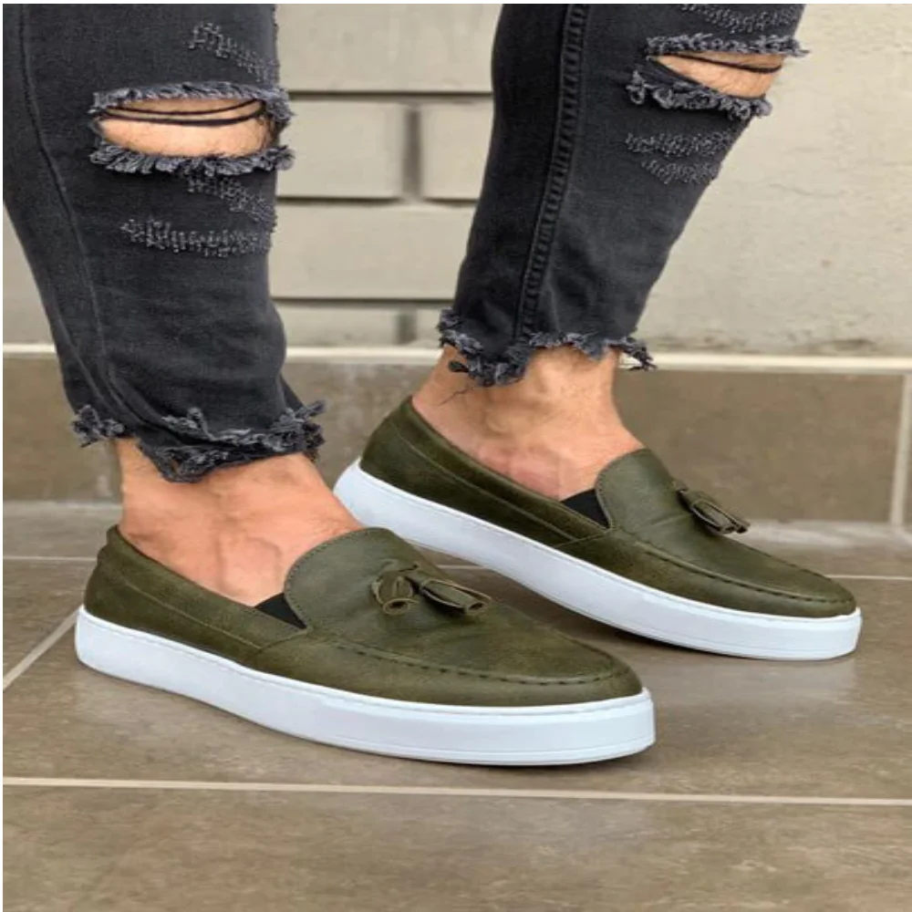 

Knack 717 Male Shoes Casual Sports Classic Khaki Thick White Base 2022 Spring Autumn Fashion High Quality Large Mould