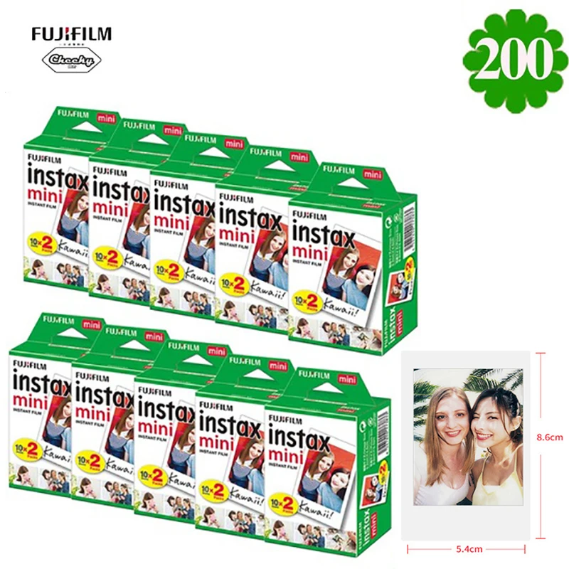 10-200 листов Fujifilm Instax Mini 8 9 пленка мини белая мгновенная фотобумага для камеры s Instax Mini 7s 25 50s 90 P-1 2 камеры
