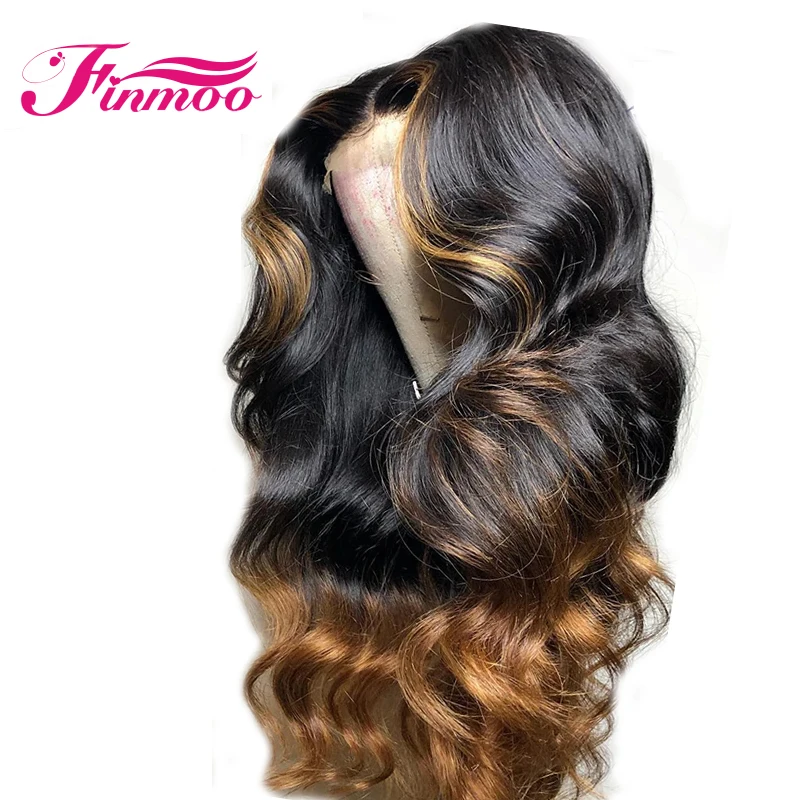 13x6 Ombre изюминка 1b/27 медовый блонд кружева передние человеческие волосы парики remy волосы волнистые предварительно сорванные кружева передний парик из натуральных волос