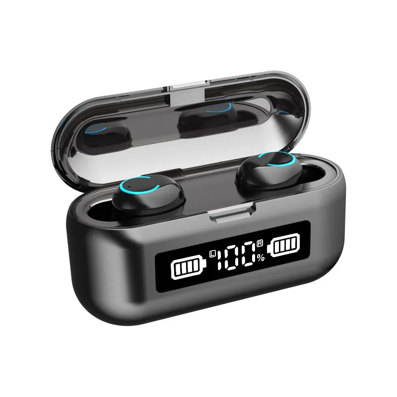 

50 PCS F9-46 TWS Bluetooth 5.0 Earphone Wireless Stereo Min Headset Sport Earbuds Microphone With Charging Box For Smart Phone