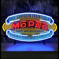neon bar sign use chrysler enigineered mopar parts neon sign lamp artwork store display paint logo neon open sign iconic sign