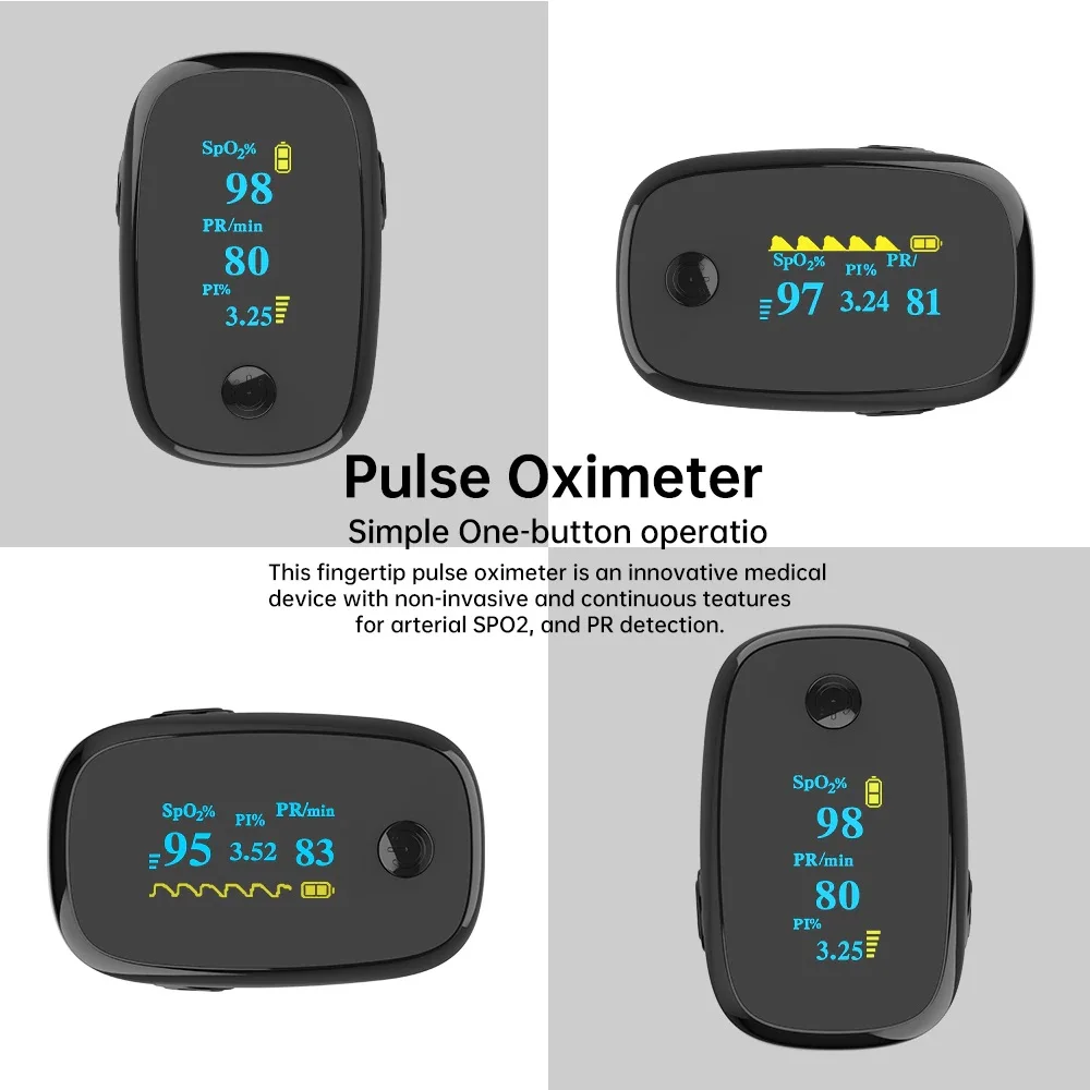 Портативный бытовой Пульсоксиметр YOUWEMED для измерения кислорода пульса