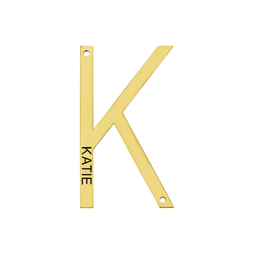 Sweey Прямая поставка персонализированное гравированное боковое начальное