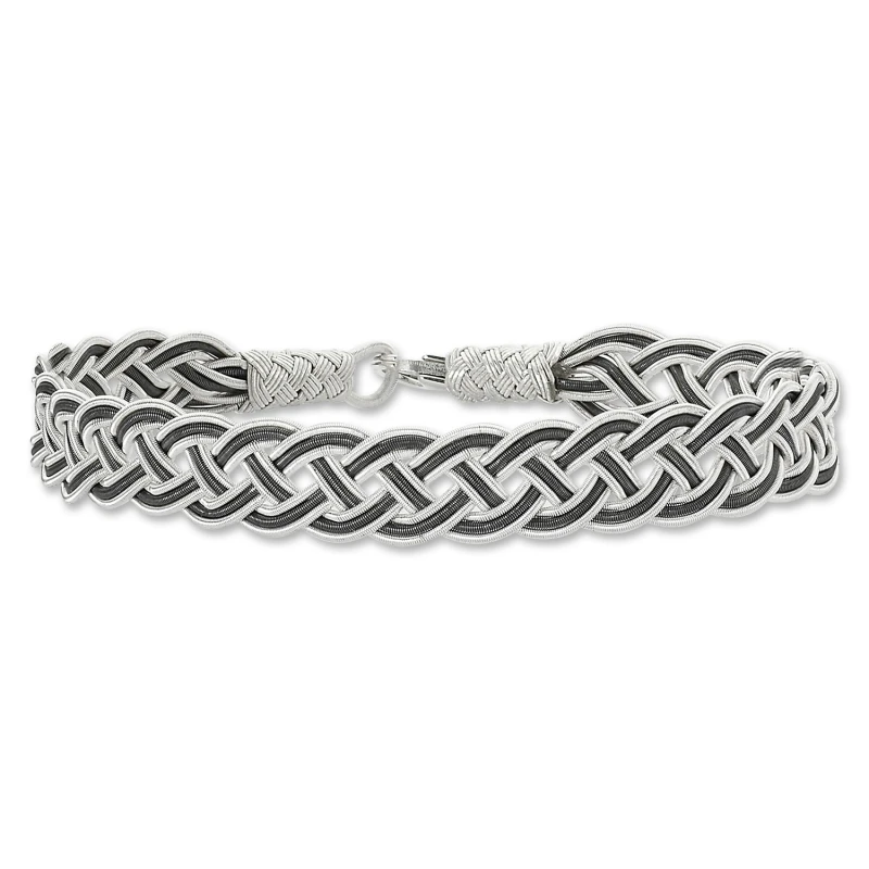 

Silver 925 Sterling Kazaziye Hand Knitting Bracelet