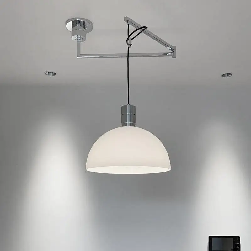 

Retro Retractable Pendant Lights Nordic Simple Medieval Style Homestay Study Bar Clothing Store Can Be Shifted Chandelier