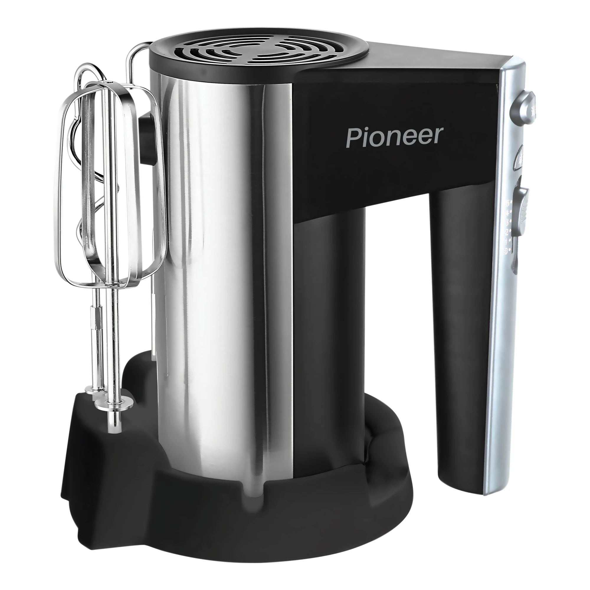 Миксер ручной Pioneer MX321 серебристый черный | Бытовая техника