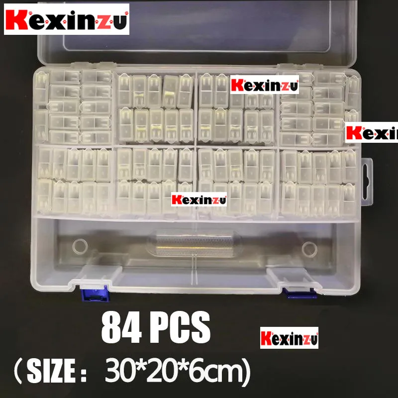 Kexinzu 42/64/84/100/124 шт. алмазов картина инструменты для вышивки крестом контейнер