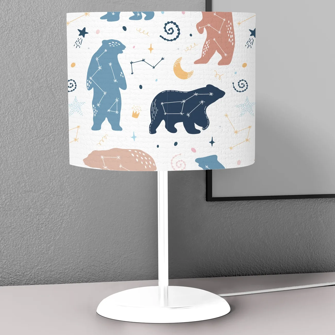 

Desk Lamps Decoration Table Night Lights Control For Baby Bedroom Bedside Lampshade Light Model 114