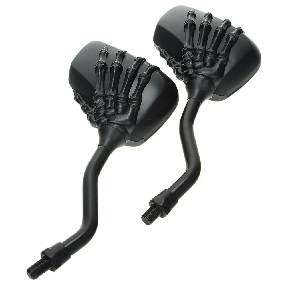 1 пара зеркал для мотоцикла зеркала заднего вида боковое стекло руль с черепом