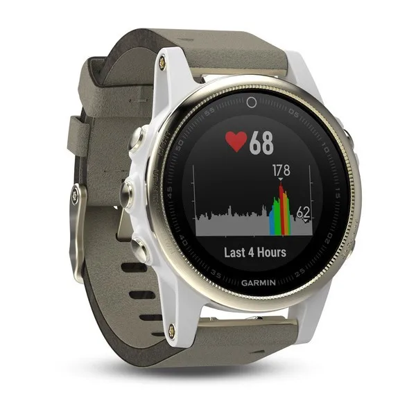 Garmin Fenix 5s Sapphire шампань с серым ремешком | Электроника