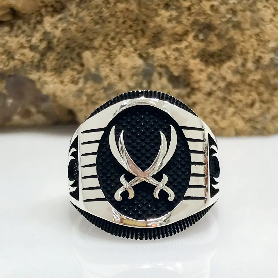 Новое дизайнерское серебряное мужское кольцо Zulfiqar|Кольца| |