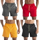 Мужские летние шорты для плавания, черные двухслойные спортивные штаны большого размера для отдыха, Водонепроницаемые шорты для бега, весна-лето 2022