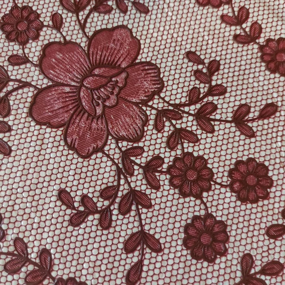 Скатерть виниловая прямоугольная Fine Lace JD938 для кухни с рисунком нарядная | Дом и