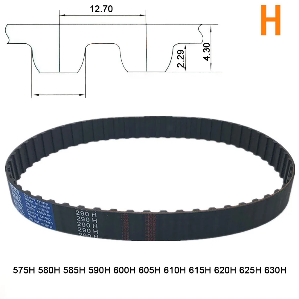 

Width 20 25 38 50mm H Rubber Timing Belt 575H 580H 585H 590H 600H 605H 610H 615H 620H 625H 630H Synchronous Belt