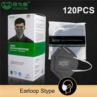 POWECOM 120 шт. защитные FFP2 маски активированного угля KN95 уход за кожей лица маска пыли анти-туман гигиенические рот муфельная печь крышка респиратор маска маски для лица тушь для ресниц