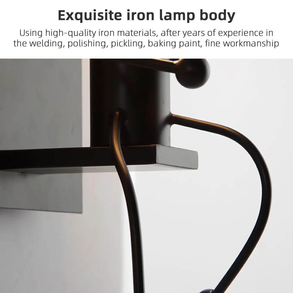 

Creative Iron Wall Lights Art Retro Cartoon Villain Wall Lamp Tea Room Bedroom Bedside Modern Entrance Corridor Art Bedside Lamp