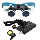 Стоматологическая Лупа 2.5X3.5X, стоматологическая лаборатория, медицинская лупа, зубная лупа, набор с фильтром для фар 5 Вт