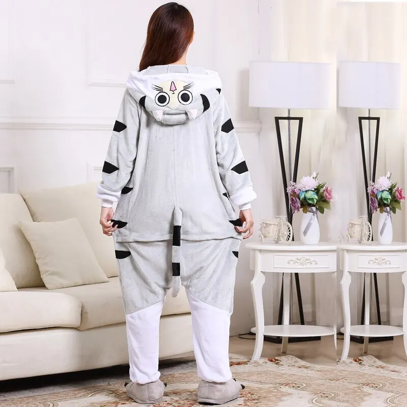 Кигуруми Кот Чии серый пижама костюм Тигр Тигра Kigurumi косплей Пикачу |