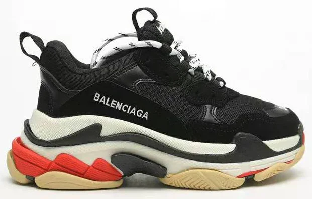 

Triple S Shoes Balanciaga- Traniner Running Shoes Casual womens mens Dad casual Shoes Black White Red trainer platform sneakers