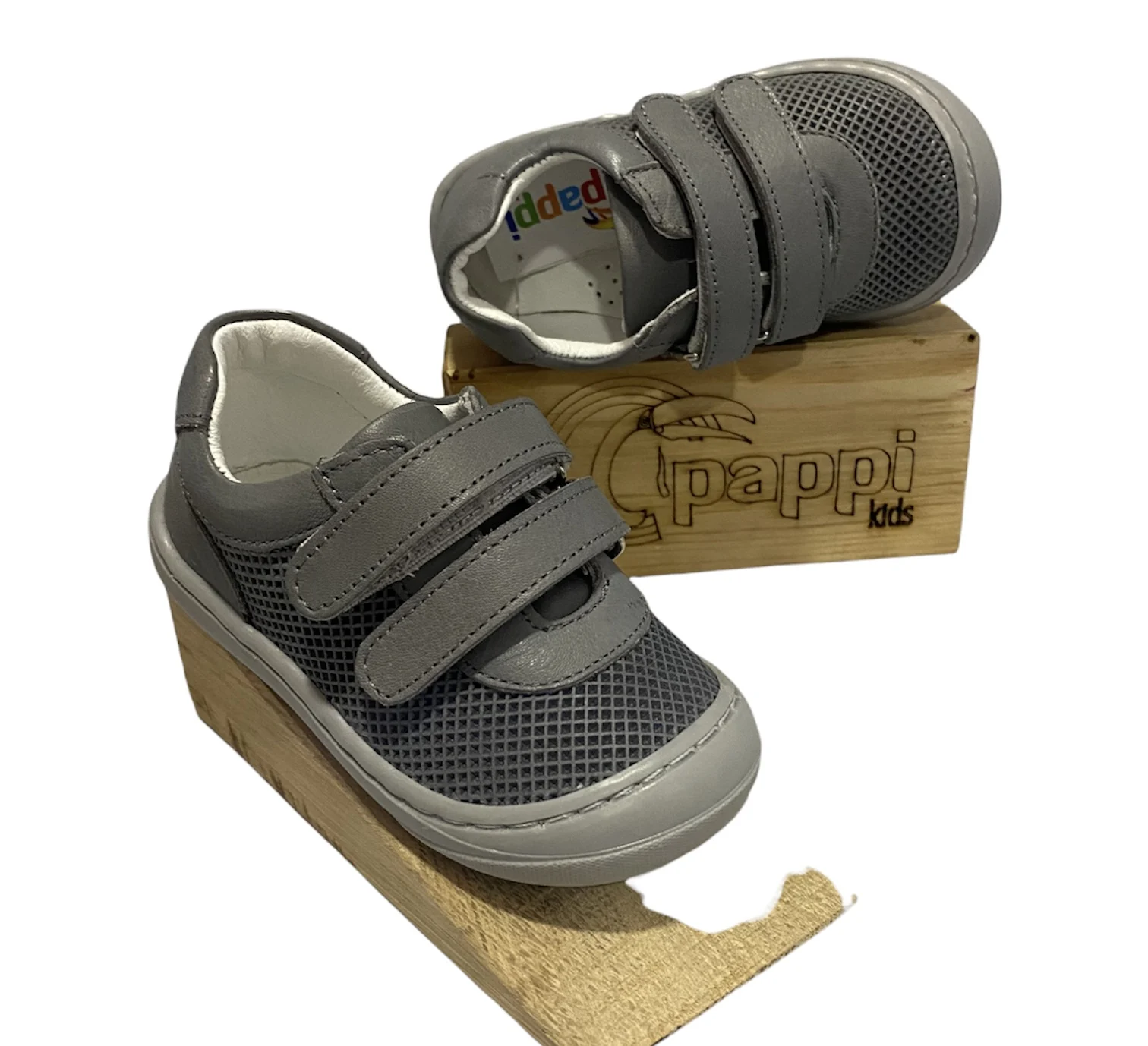 

Pappikids Model(K007) Boy's First Step Orthopedic Leather Shoes