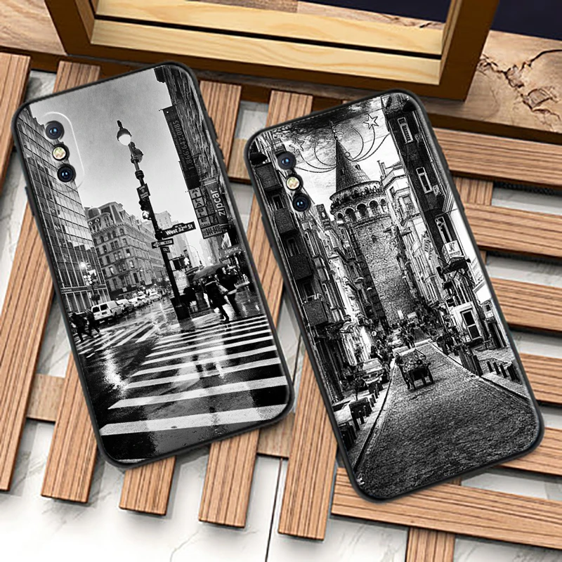 

Retro Black White Century Phone Case For iPhone 13 12 11 Pro MAX 6 6S 7 8 Plus 13 12 Mini X XR TPU XS MAX Coque Carcasa Cases