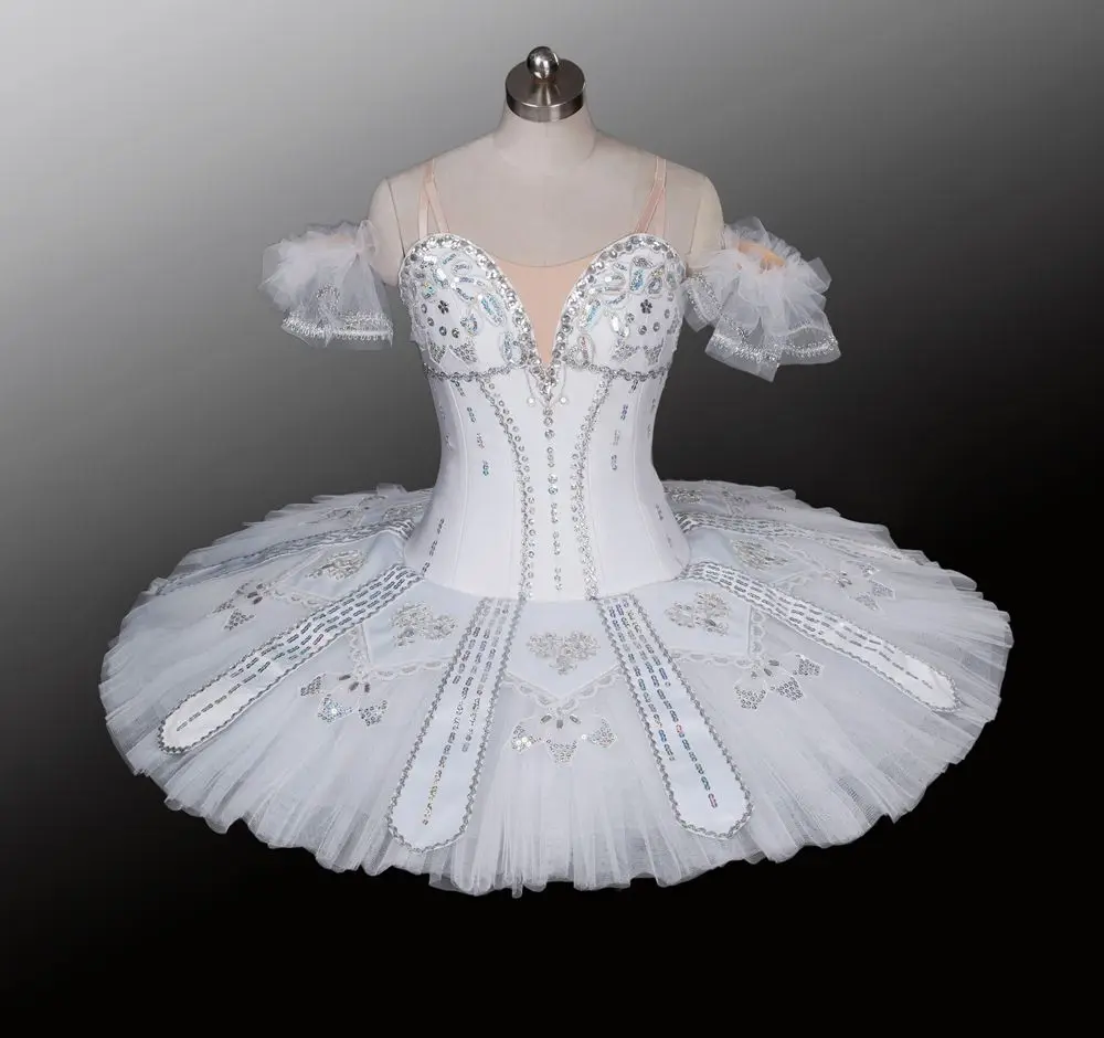 Professional Ballet Tutus Girls Pancake Swan Dress Classical Performance Ballerina Costume ballet dress snow white princess |