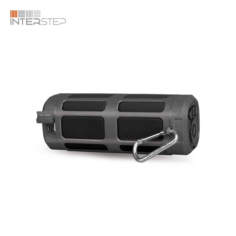 Портативная колонка INTERSTEP SBS 160 блютуз с радио 16 Вт серая | Электроника