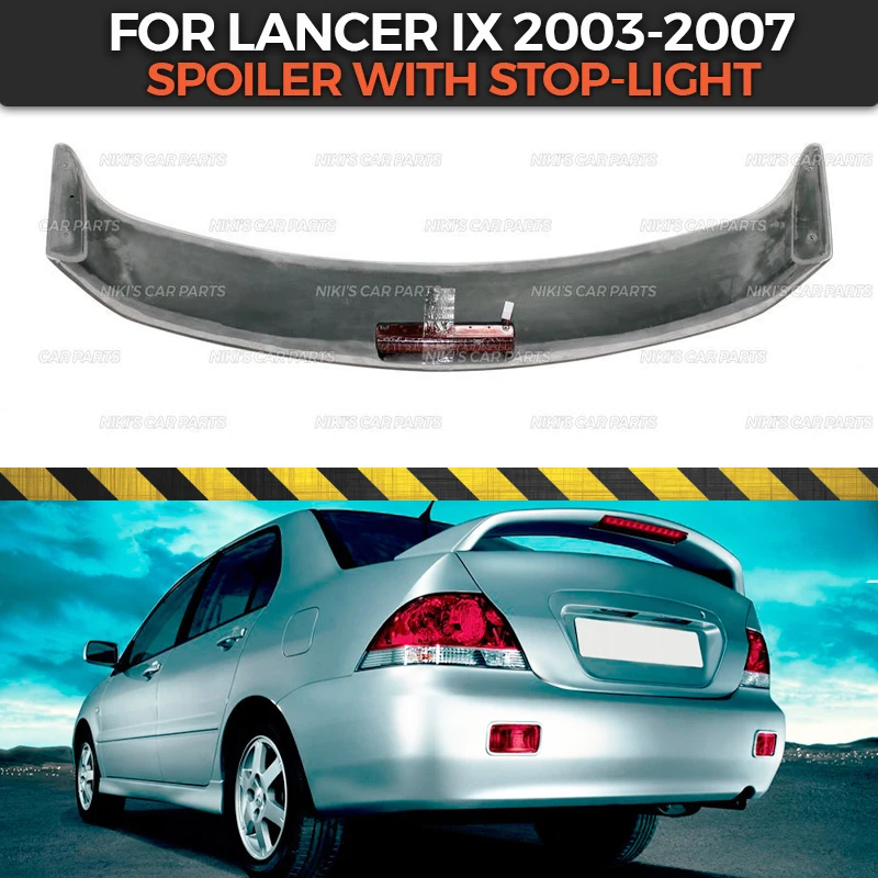 Спойлер для Mitsubishi Lancer 9 2003-2007 АБС-пластик классический стиль динамическое литье