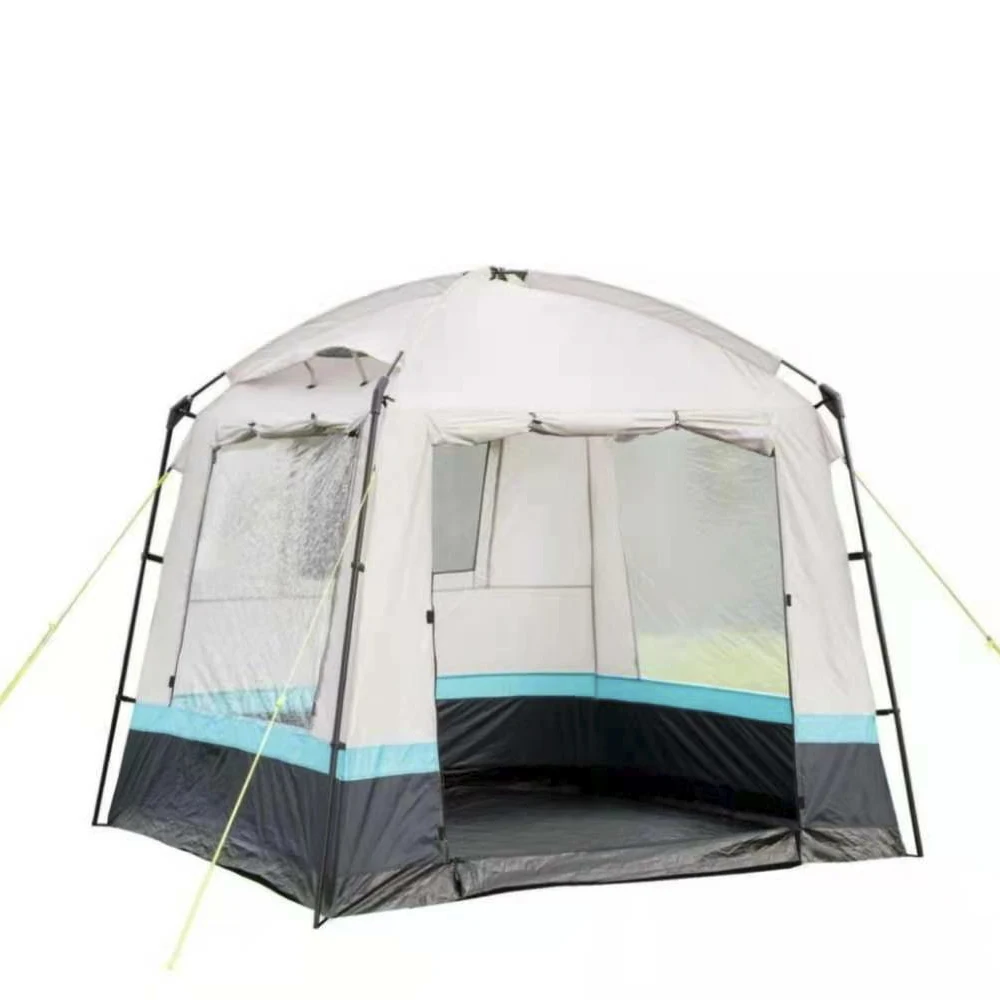 Туристический кухонный шатер палатка кухня на природе с полом и 3 окнами тент для