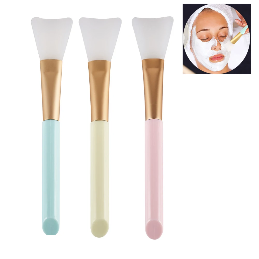

3pcs Face Mask Brush Silicone Gel DIY Cosmetic Beauty Tools 3 Color Skin Care Makeup