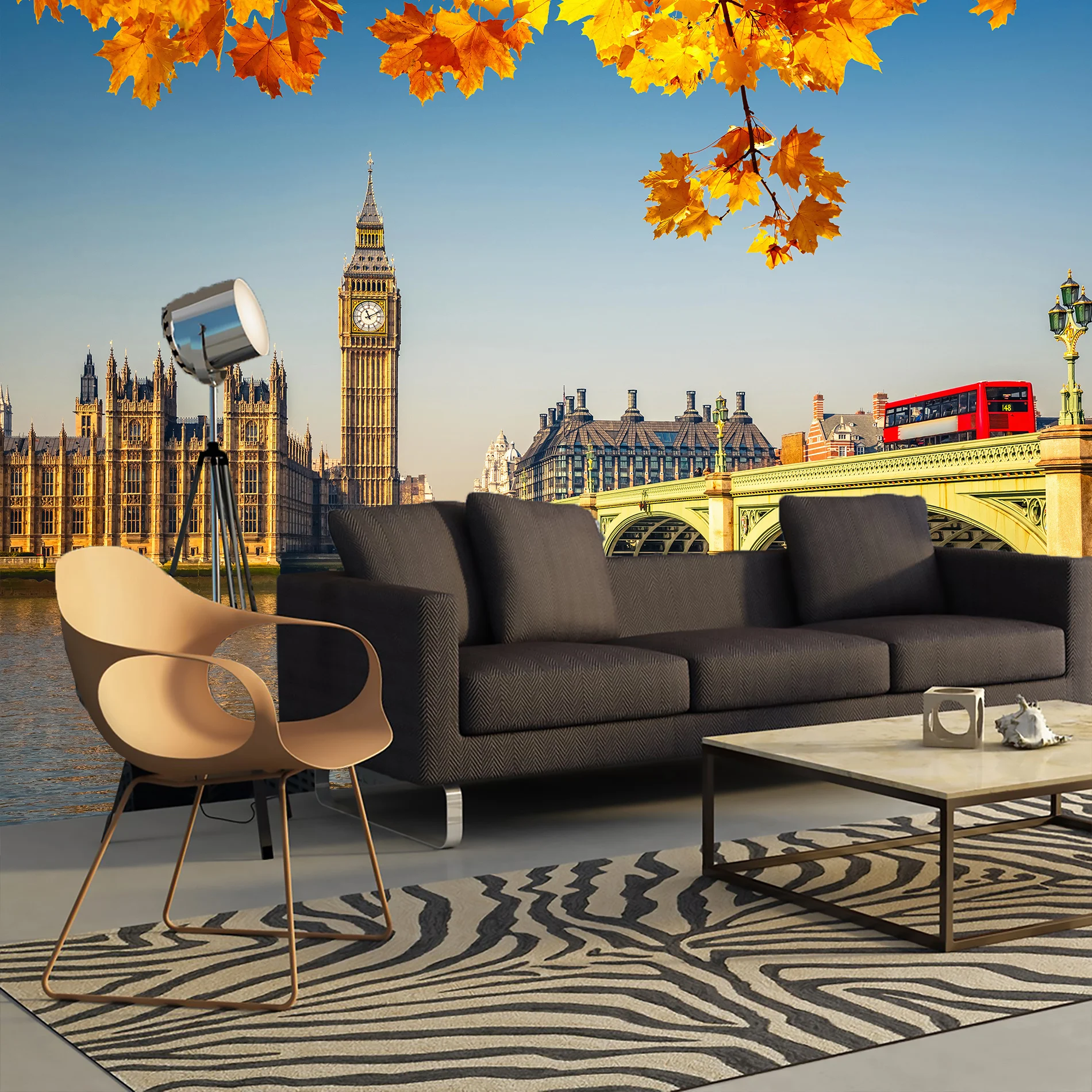 Расширяющие пространство фотообои. Взгляд на Тауэрский мост крепость Тауэр и