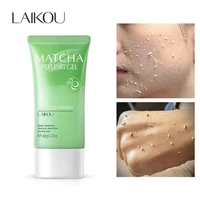 matcha exfoliating pore cleansing gel treatment acne remove blackhead oil control moisturizing peeling shrink pore face scrub