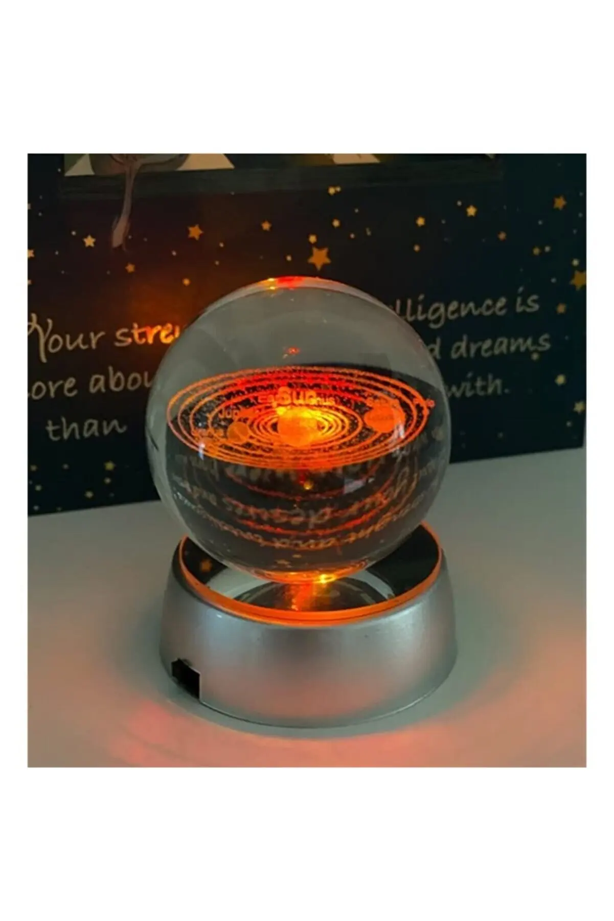 Hedies Solar System Illuminated Glass Globe