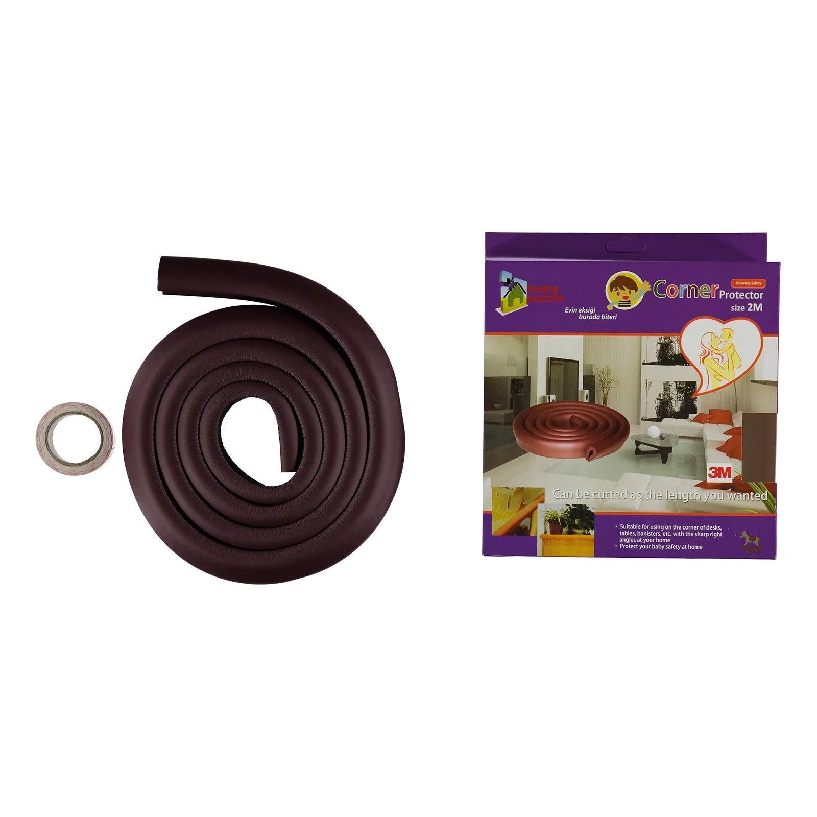 Ebebek Homepuzzle NBR Мягкий край/Угловой протектор 2 mt|Бамперы для края и углов| |