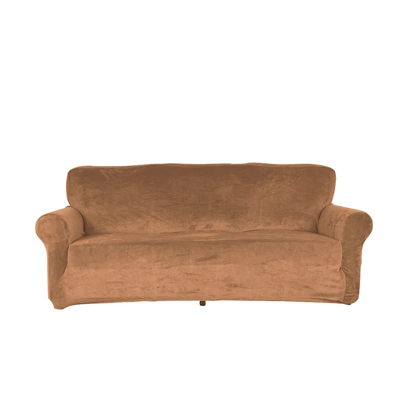 Короткие однотонные Цвет диванных чехлов для гостиной спандекс эластичные