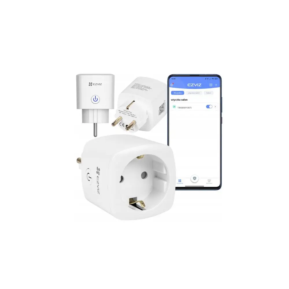 Умная розетка EZVIZ T30-10A 2.4 ГГц WiFi/приложение EZVIZ/10A 1.6кВт |
