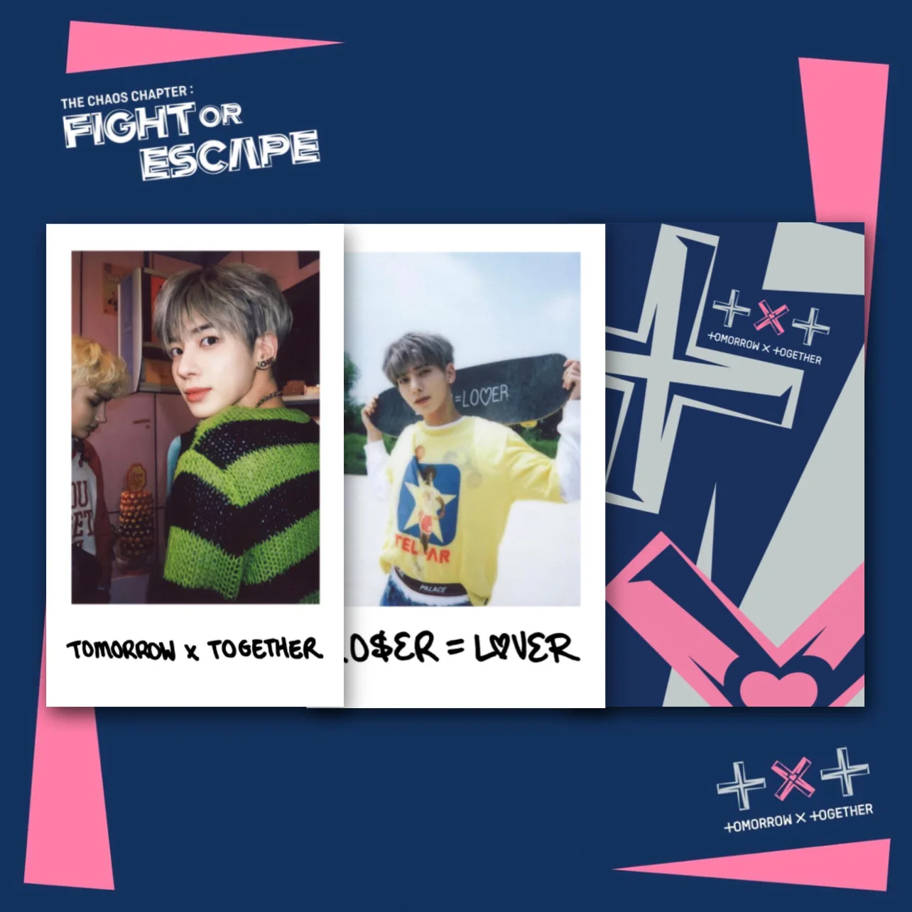 10 шт/комплект Карты полароид Tomorrow x Together TXT FIGHT or ESCAPE для коллекции | Канцтовары