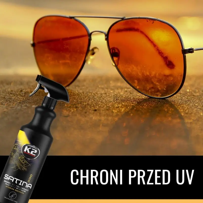 Полироль и очиститель пластика SATINA PRO SUNSET FRESH K2 свежесть заката|Уход за пластиком