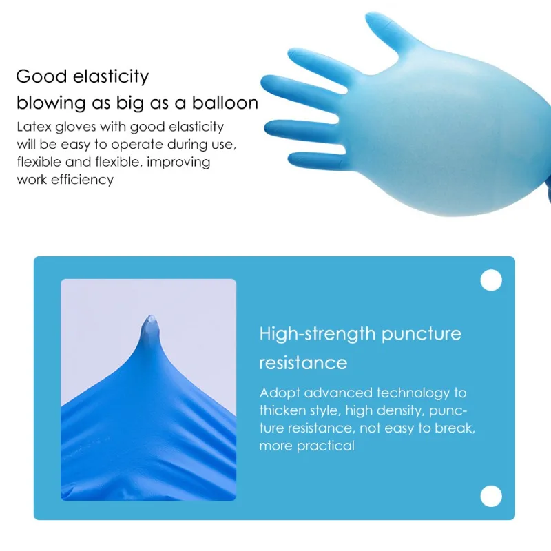 100 шт. одноразовые нитриловые перчатки|Защитные перчатки| |