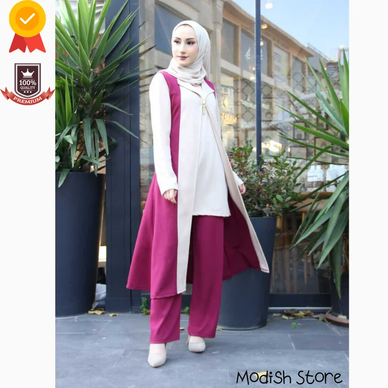 Стильный хиджаб модель 2021 женское платье мусульманская одежда турецкие платья