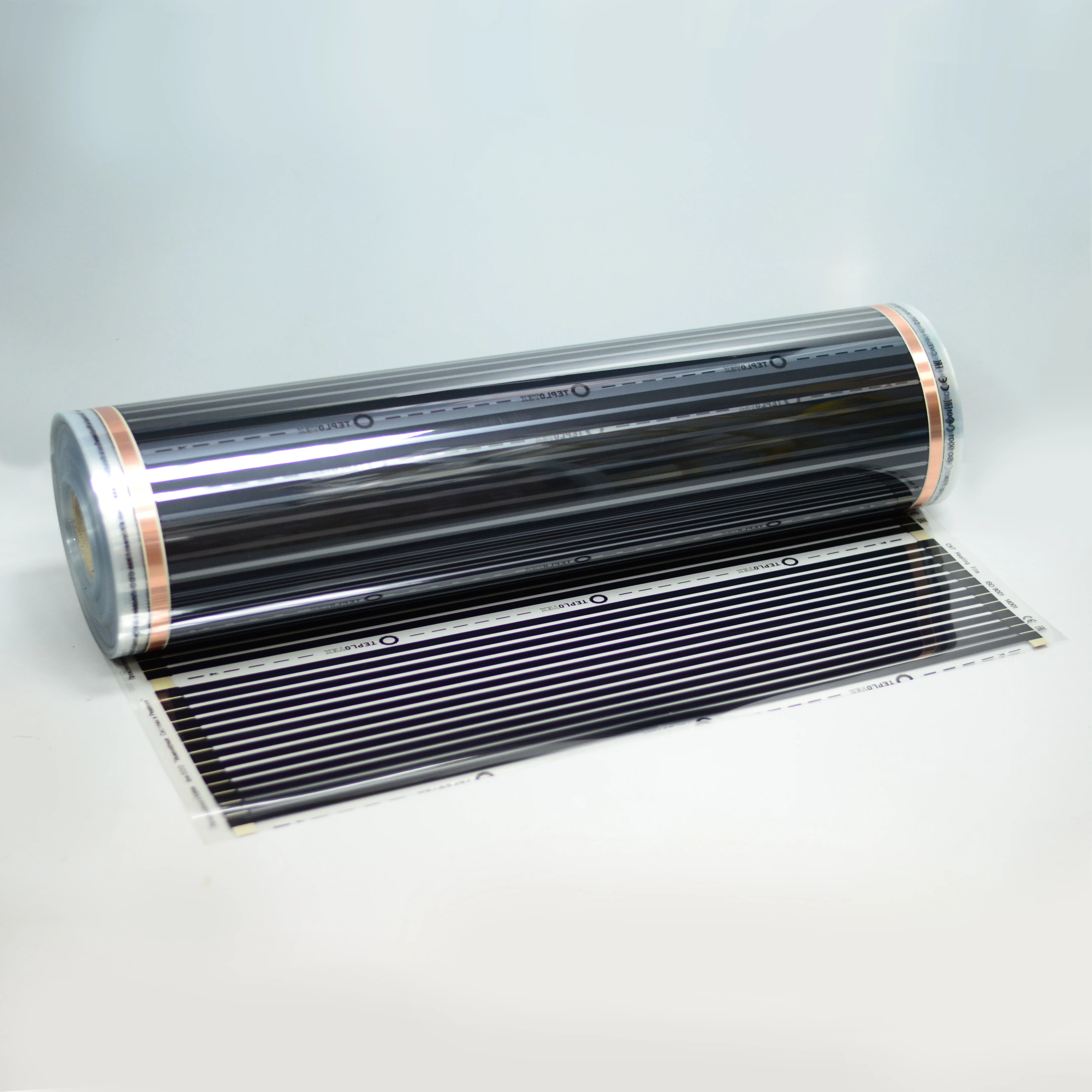 Инфракрасный плёночный тёплый пол ширина 80 см под ламинат ковролин линолеум