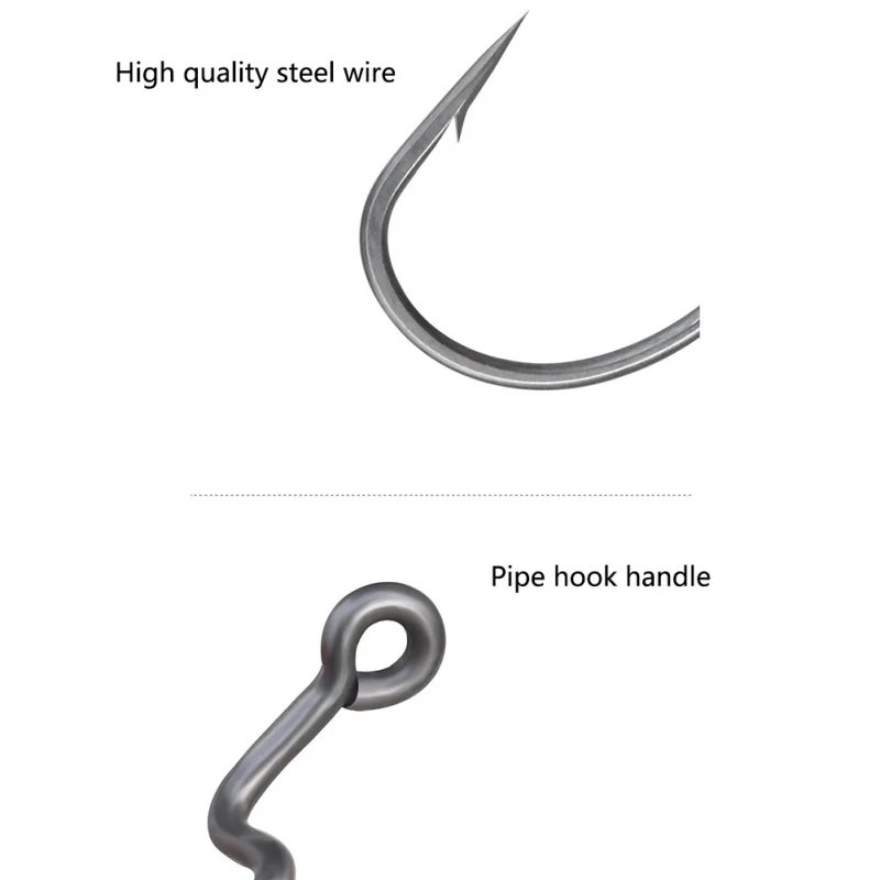 

80pcs Fishing Hook Set Carbon Steel Wide Crank Hook Offset Fishhook for Fishing Lure Jig Head Barbed Hook Carp Fishing Hooks