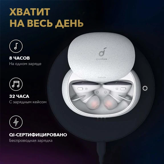 Беспроводные наушники Anker Soundcore Liberty 2 Pro A3909G21 (White)|Наушники и гарнитуры| |