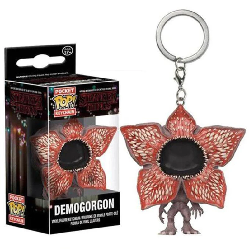 Funko Pop Pocket Stranger Things брелок 11 Дастин Барб демогоргон Фигурки игрушки - Цвет: Demogorgon