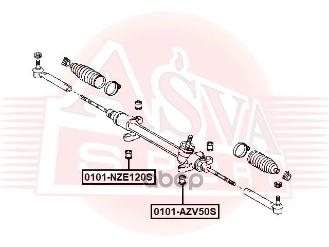 Сайлентблок Рулевой Рейки Asva Toyota Corolla Axio/Fielder Nze14#/Zre14# 2006-2012toyota Aze141/Ce140/Nze141/Zre14#/Z... |
