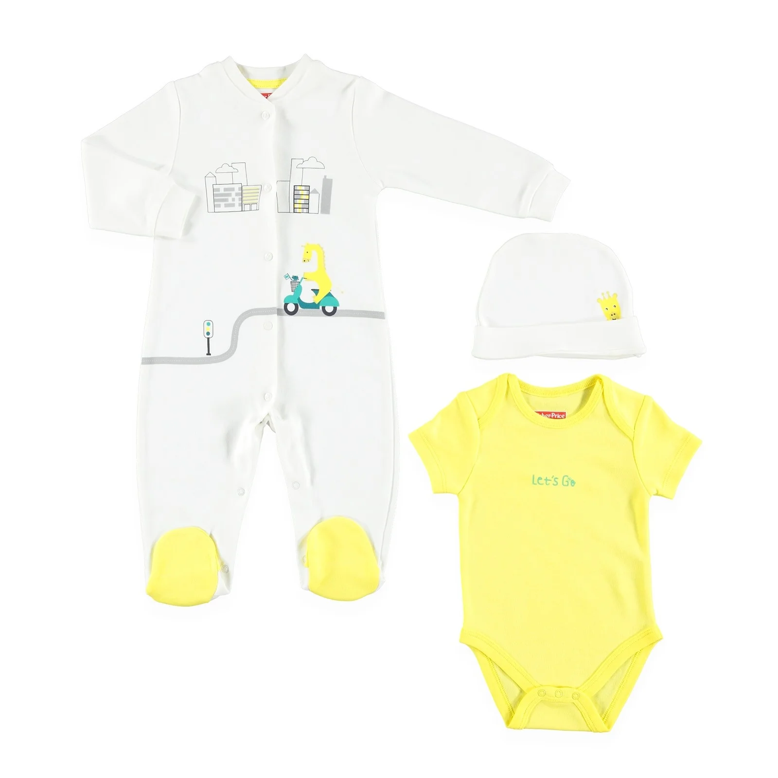 Ebebek Fisher Price летний комплект из 3 предметов для маленьких мальчиков| |