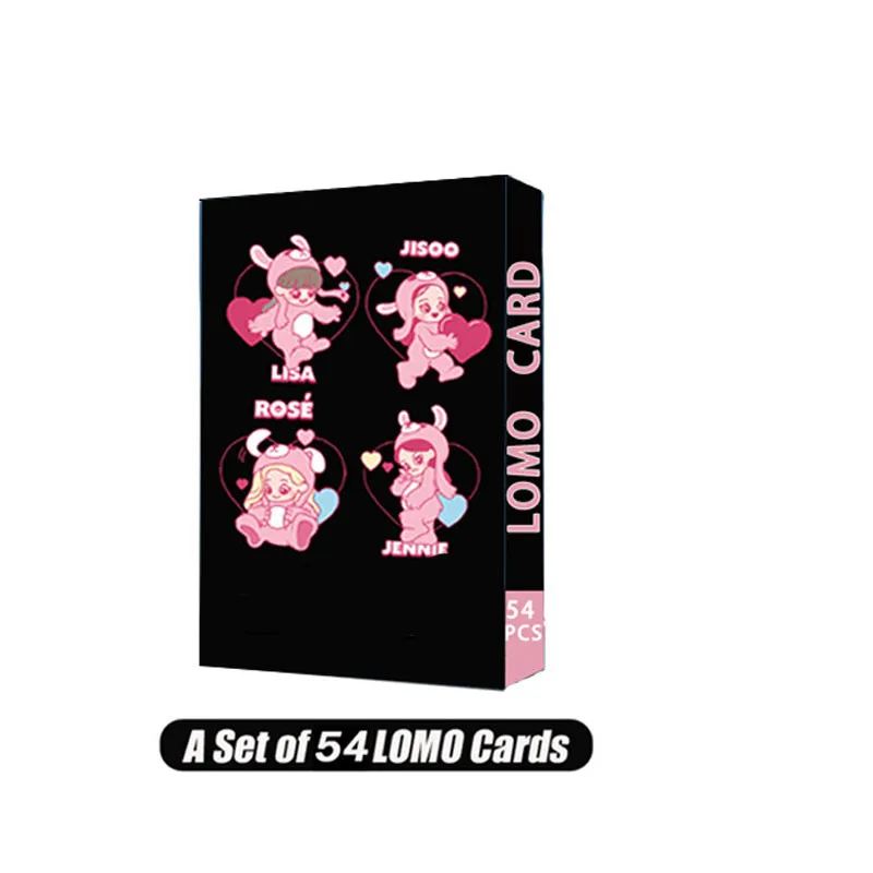 

54pcs BP LOMO Cards Double Sides Cards JENNIE LISA ROSE JISOO Fans Collection