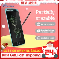 1012 lcd writing tablet colorful screen partially erasing drawing toys electronic with pen highlighting pads digital tablets