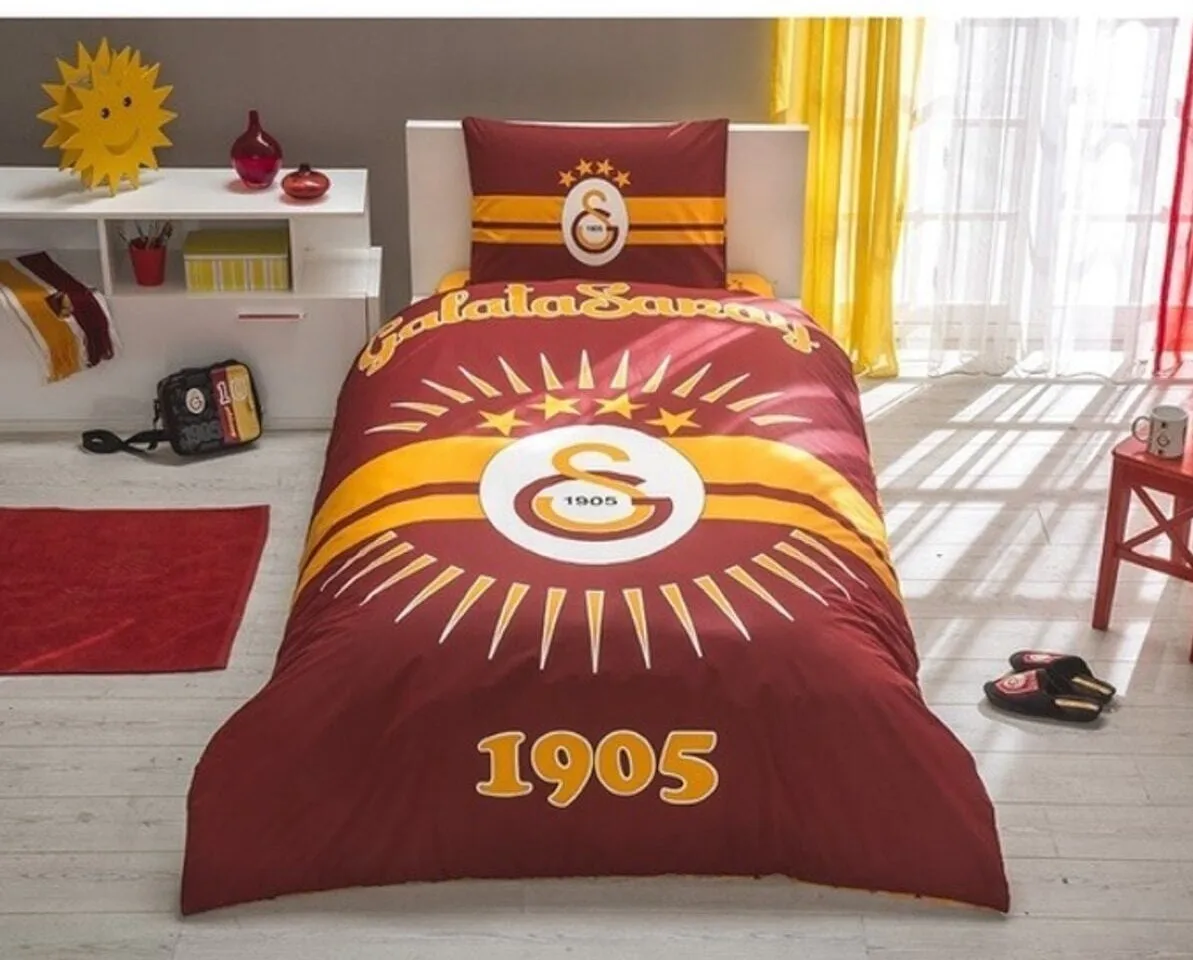 

Лицензированный одеяло Tac Galatasaray сияющее солнце из 100% хлопка (без одеяла)