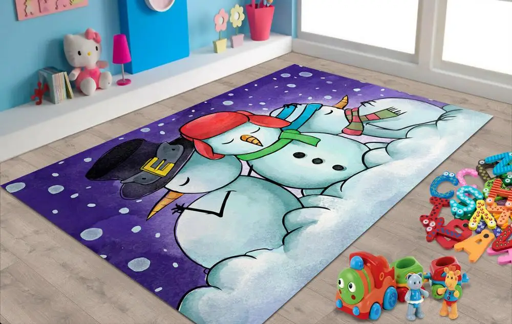 

Merry Christmas, Patterned Carpet ,Non Slip Floor Carpet,Teen's Carpet,Turkish Rug